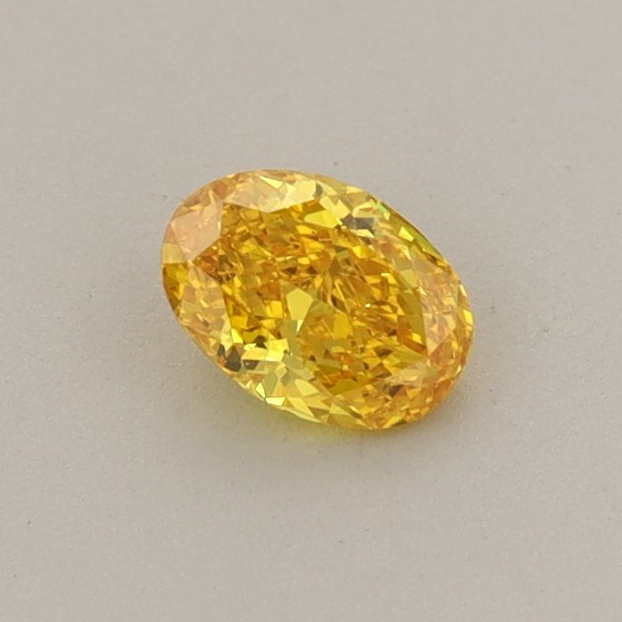 0.31 CT Fancy Vivid Yellow OVAL