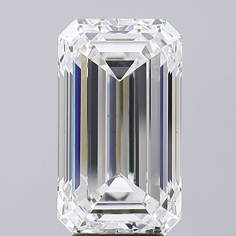 6.09 ct. emerald Lab Grown Diamond front image