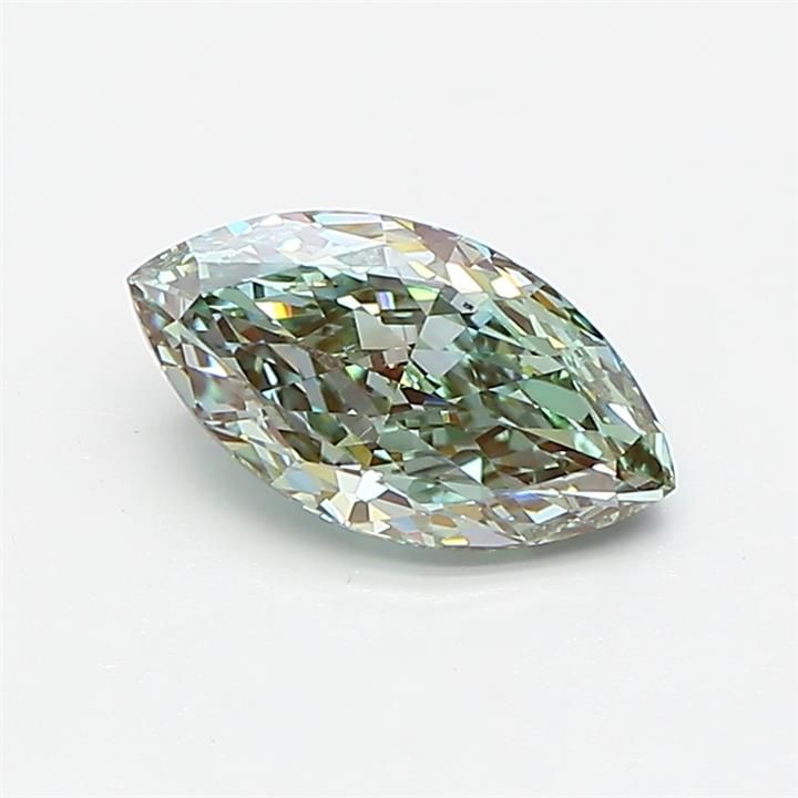 1.02 CT Fancy Vivid Green MARQUISE