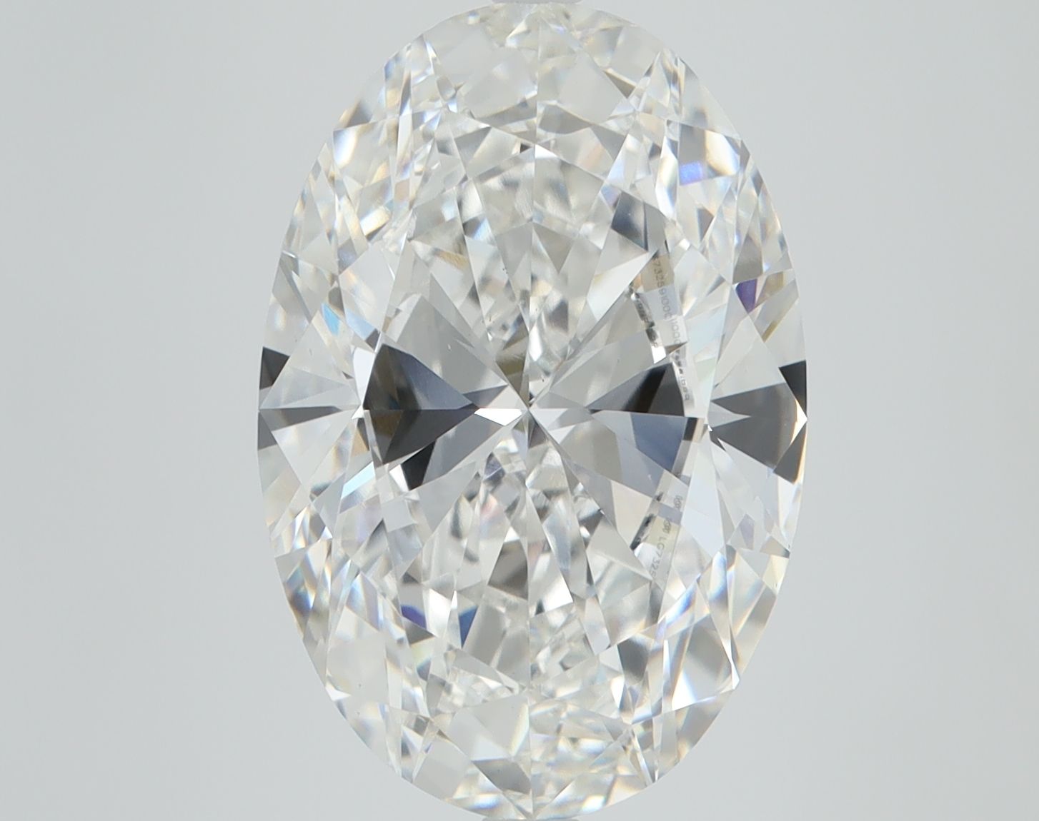 7.03 ct. oval Lab Grown Diamond front image