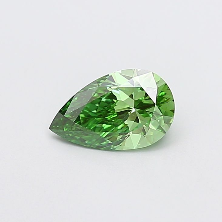 1.02 CT Fancy Vivid Green PEAR