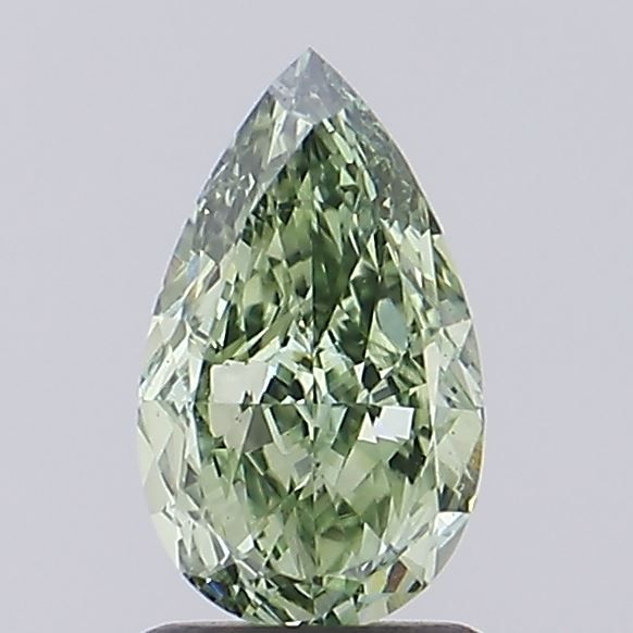 1.01 CT Fancy Vivid Green PEAR