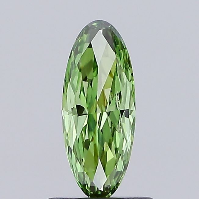 0.55 CT Fancy Vivid Green OVAL