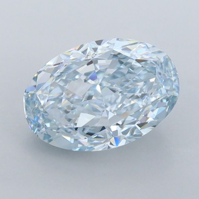 1.63 CT Fancy Vivid Blue OVAL