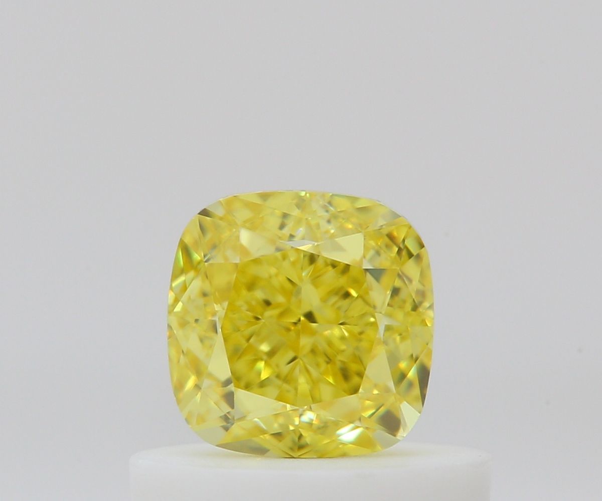 Diament 0.59 ct Fancy Vivid Yellow/VVS2