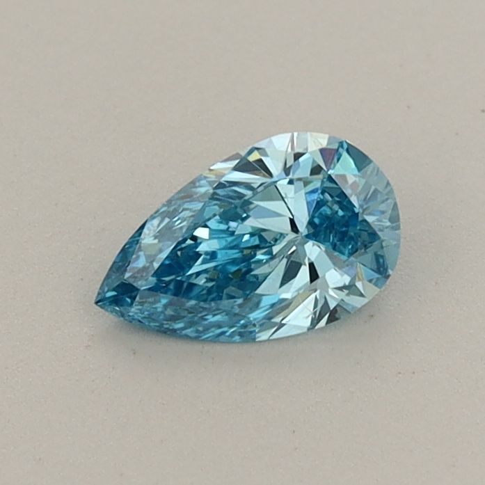 0.34 CT Fancy Vivid Blue PEAR