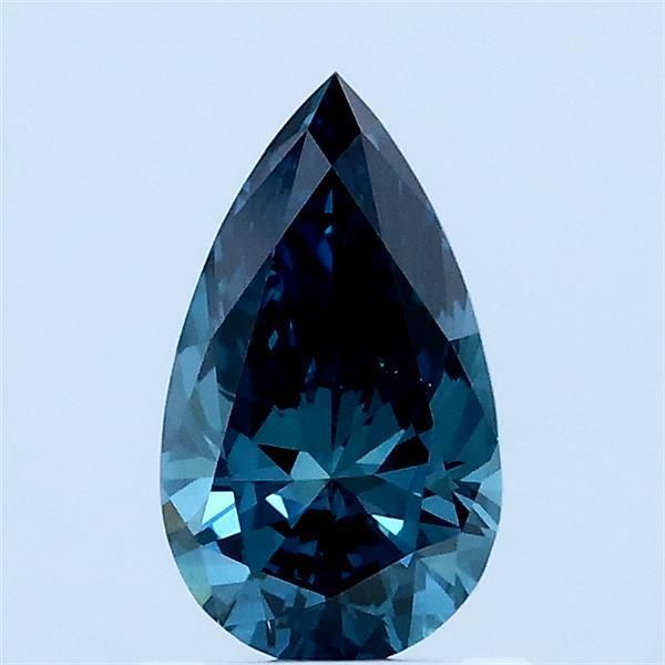 0.71 CT Fancy Vivid Blue PEAR