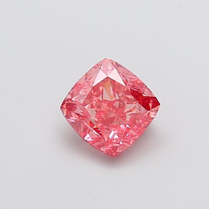 1.51 CT Fancy Vivid Pink CUSHION MODIFIED