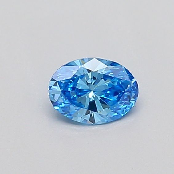 0.33 CT Fancy Vivid Blue OVAL