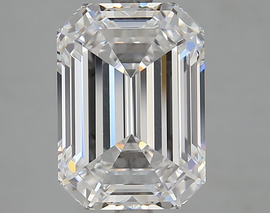 Diamant Émeraude 4.03 ct - Couleur D - Pureté VVS1