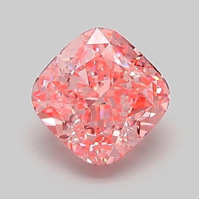 1.06 CT Fancy Vivid Pink CUSHION MODIFIED