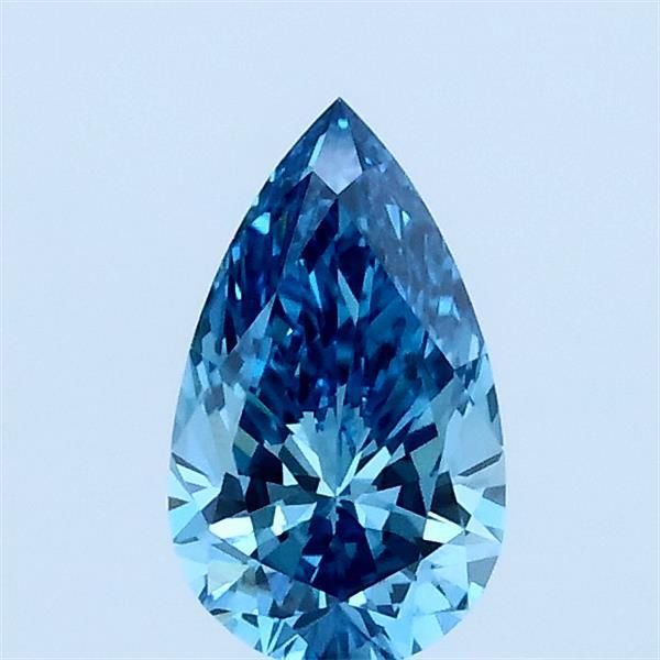 0.52 CT Fancy Vivid Blue PEAR