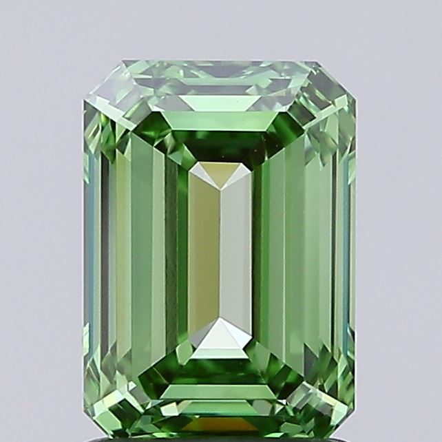 1.37 CT Fancy Vivid Green EMERALD