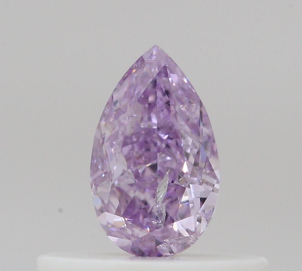 Diament 0.28 ct Fancy Intense Pinkish Purple/I2