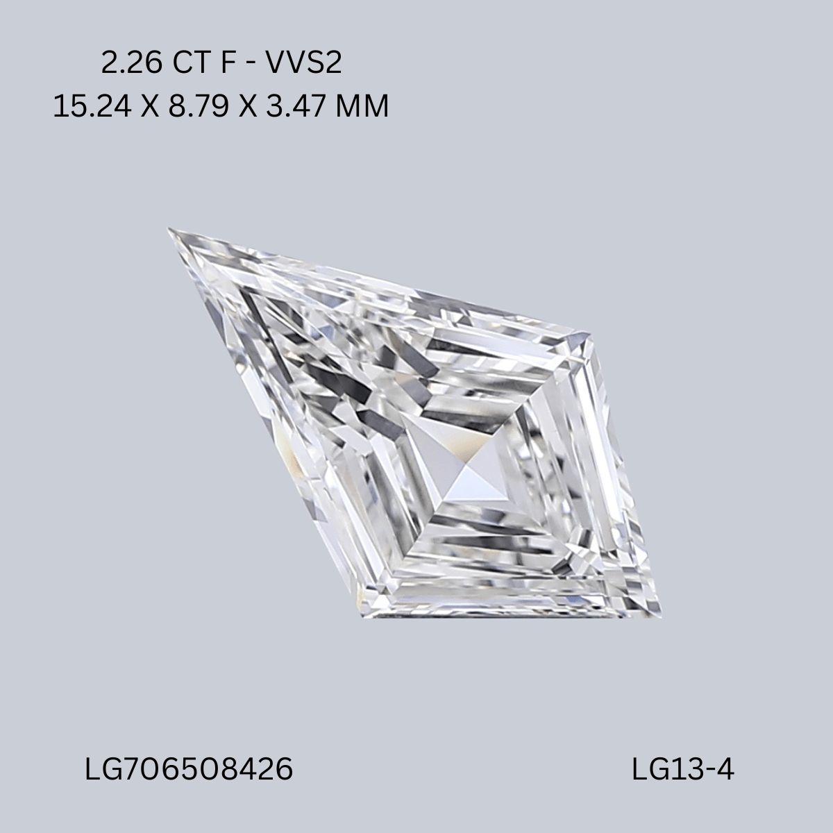 2.26 ct lab-grown Kite Diamond