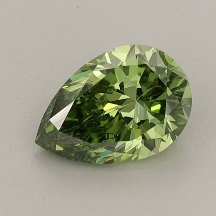 0.8 CT Fancy Vivid Green PEAR