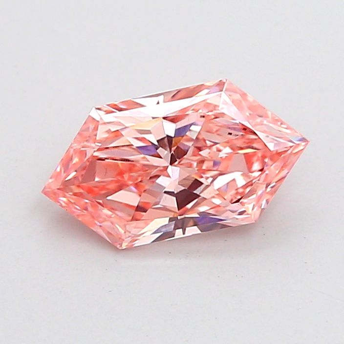 1.04 CT Fancy Vivid Pink HEXAGONAL