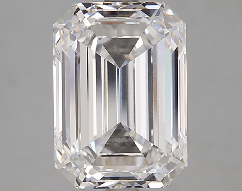 Diamant Émeraude 4.06 ct - Couleur D - Pureté VVS1