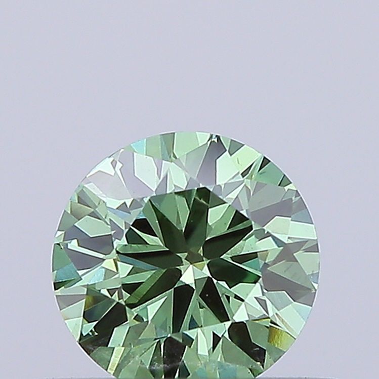 0.43 CT Fancy Vivid Green ROUND