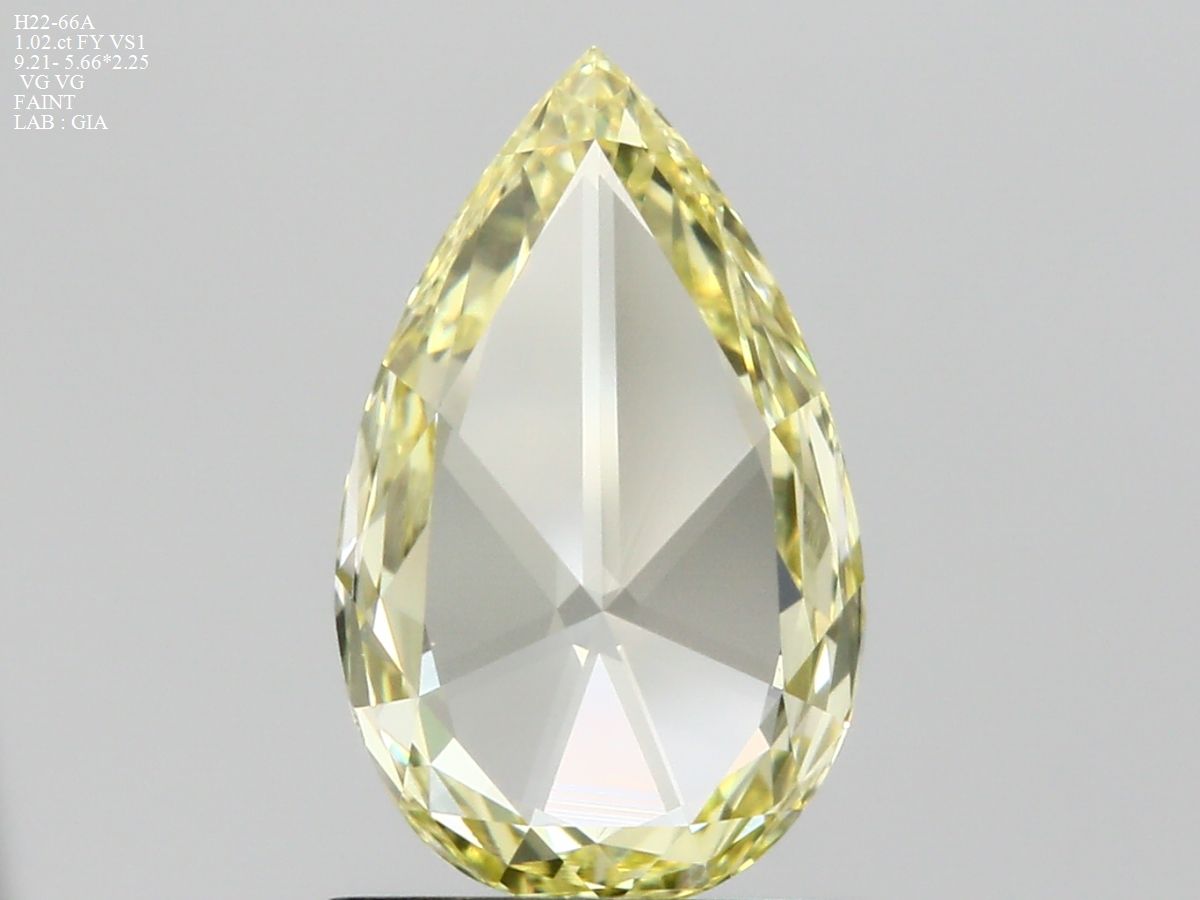 Diament 1.02 ct Fancy Yellow/VS1