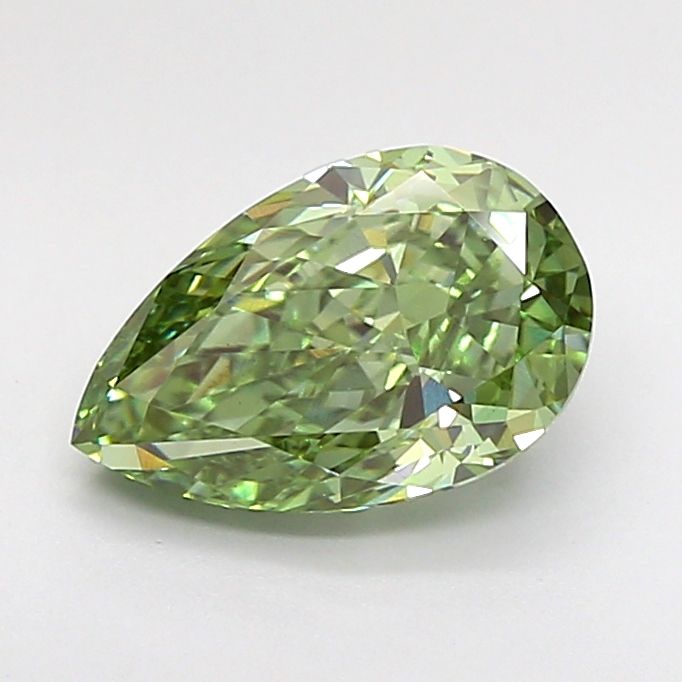 1.5 CT Fancy Vivid Green PEAR
