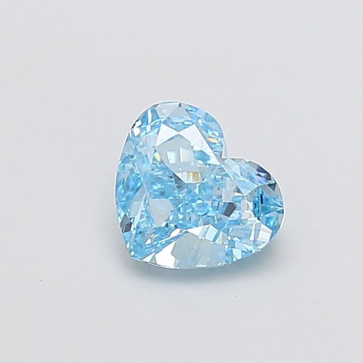 1.53 CT Fancy Vivid Blue HEART