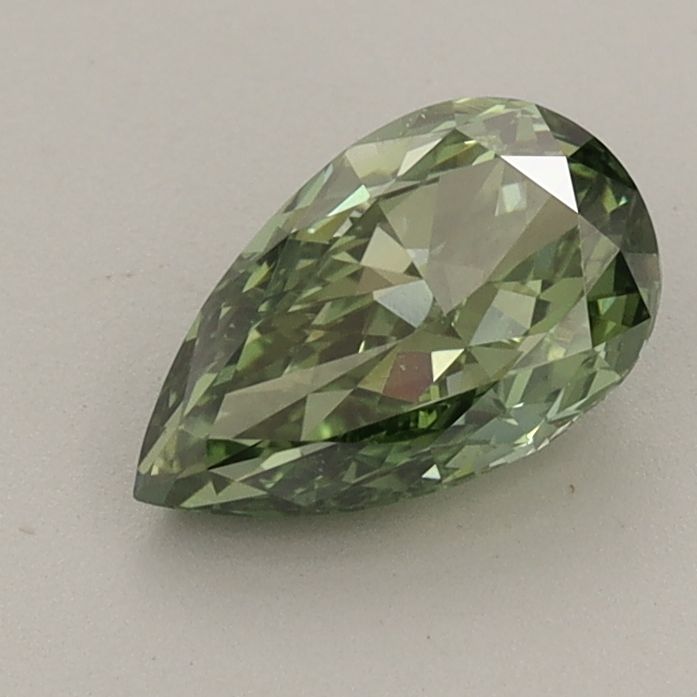 0.97 CT Fancy Vivid Green PEAR