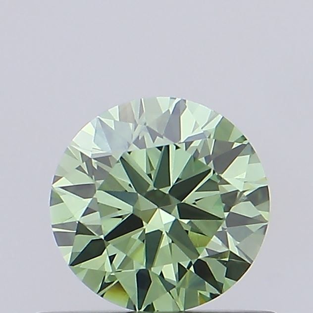 0.57 CT Fancy Vivid Green ROUND