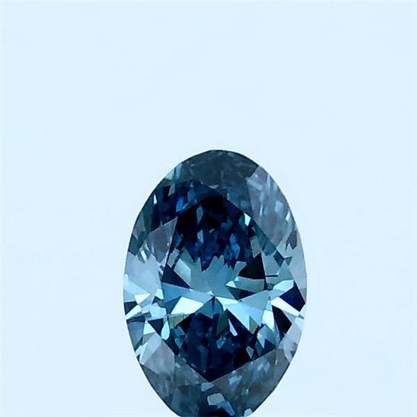 0.3 CT Fancy Vivid Green Blue OVAL