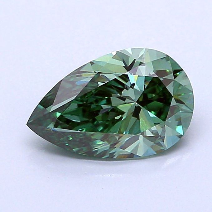 1.16 CT Fancy Vivid Green PEAR