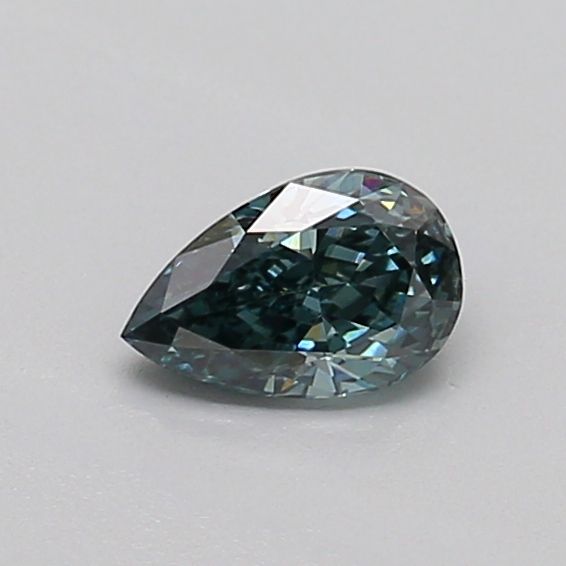 0.32 CT Fancy Deep Blue Green PEAR