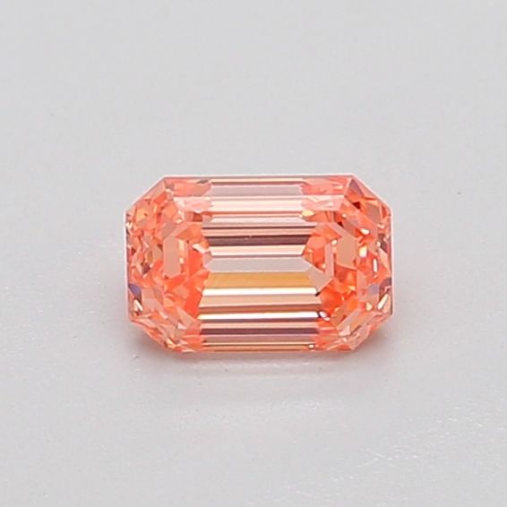 0.38 CT Fancy Vivid Orange Pink EMERALD