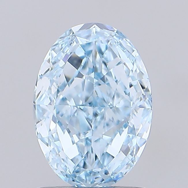 1.36 CT Fancy Vivid Blue OVAL