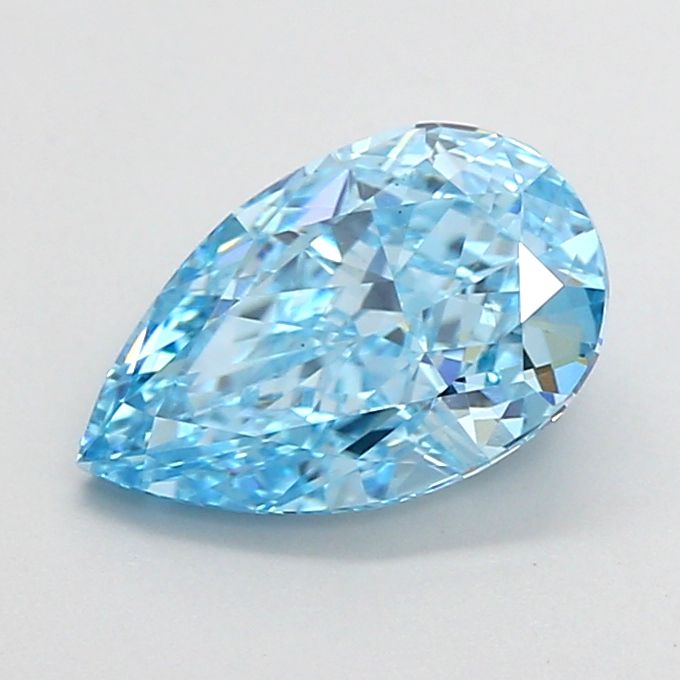 1.51 CT Fancy Vivid Blue PEAR