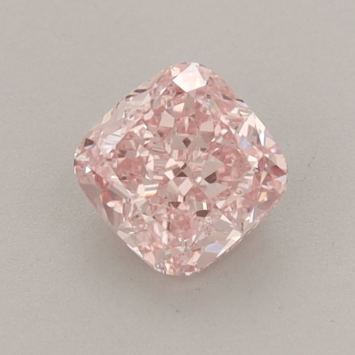 0.71 CT Fancy Vivid Pink CUSHION MODIFIED