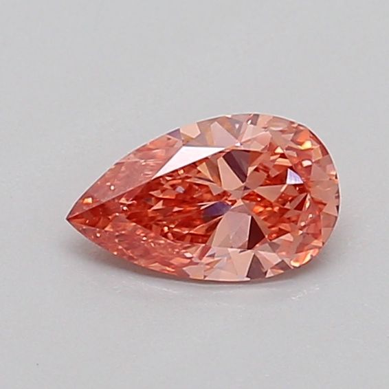 0.38 CT Fancy Vivid Brown Pink PEAR