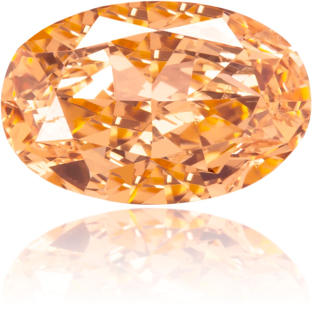 Diament 0.47 ct Fancy Intense Yellowish Orange/SI1