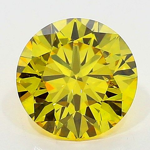 Diament 0.51 ct Faint Yellow/SI1
