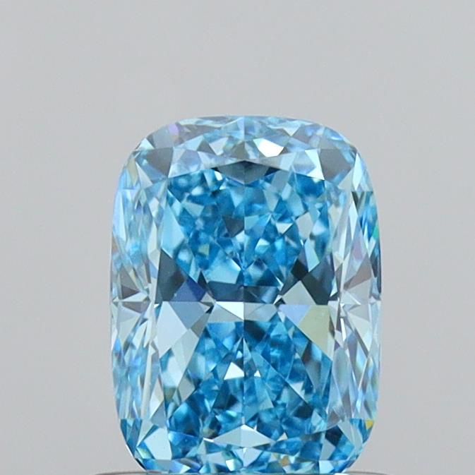 1.02 CT Fancy Vivid Blue CUSHION MODIFIED