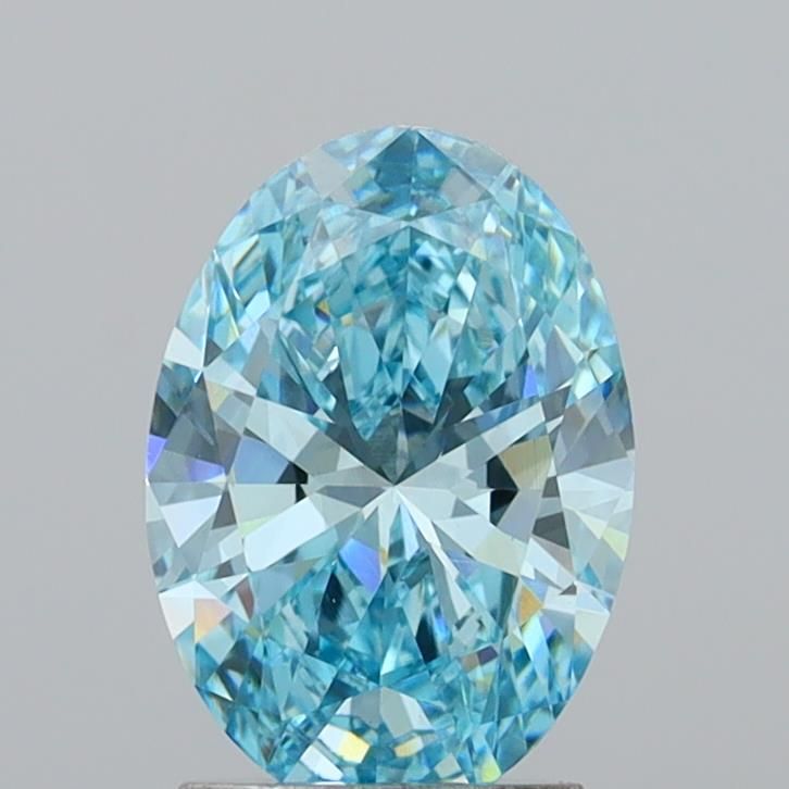 1.93 CT Fancy Vivid Blue OVAL