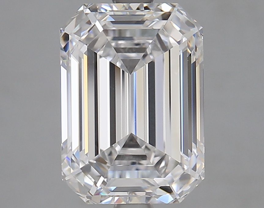 Diamant Émeraude 4.04 ct - Couleur D - Pureté VVS2