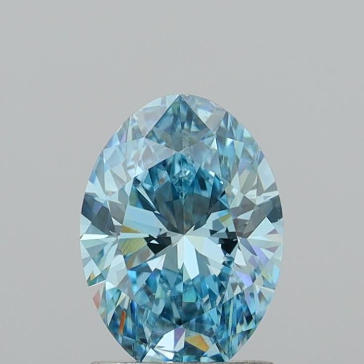 1.56 CT Fancy Vivid Blue OVAL