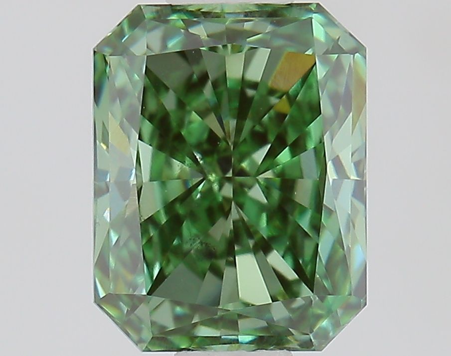 0.87 CT Fancy Vivid Green RADIANT