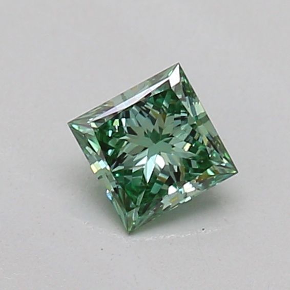 0.18 CT Fancy Vivid Green PRINCESS