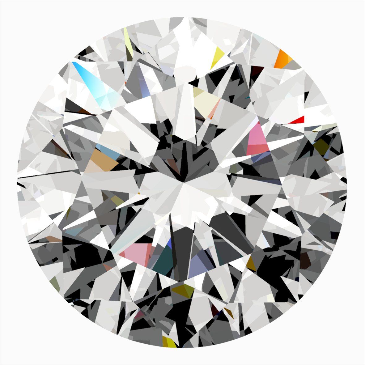 0.38 ct Round diamond