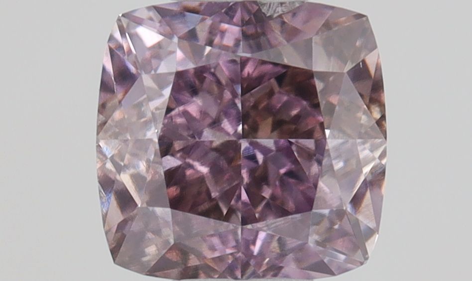 Diament 0.51 ct Fancy Deep Brownish Purple Pink/I1