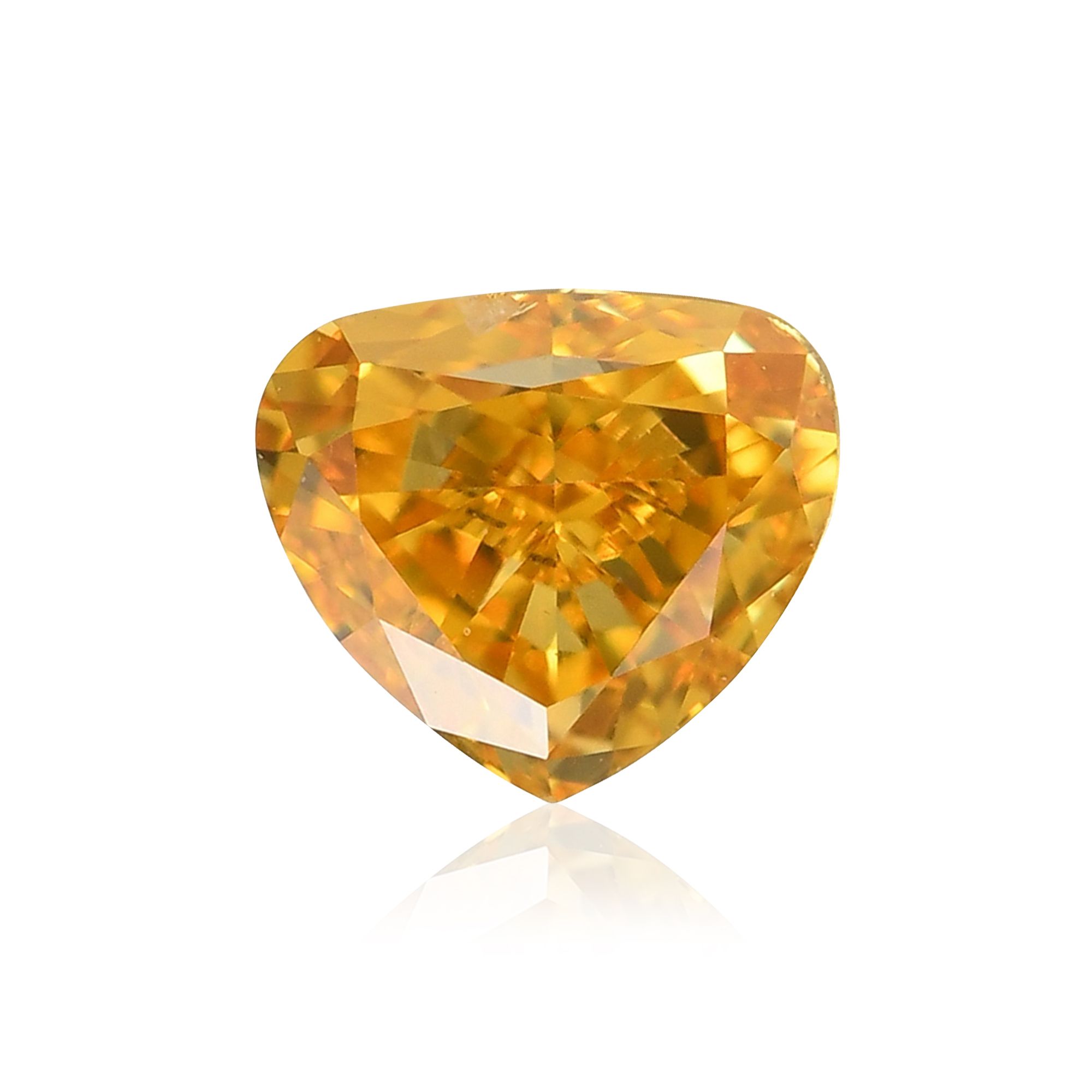 Diament 0.3 ct Fancy Vivid Orange Yellow/SI1