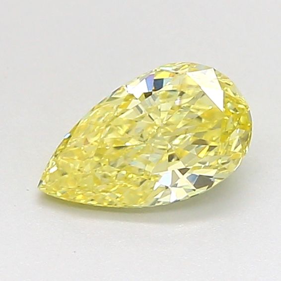 0.64 CT Fancy Intense Yellow PEAR