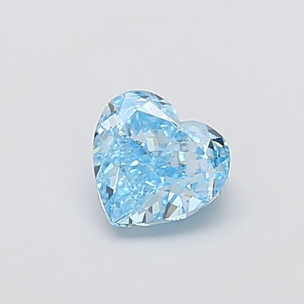 1.01 CT Fancy Vivid Blue HEART