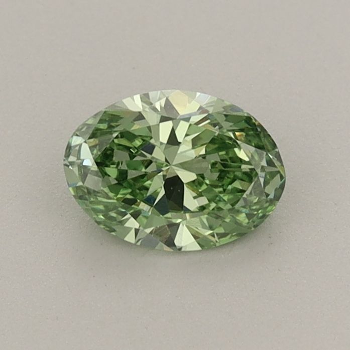 0.47 CT Fancy Vivid Green OVAL